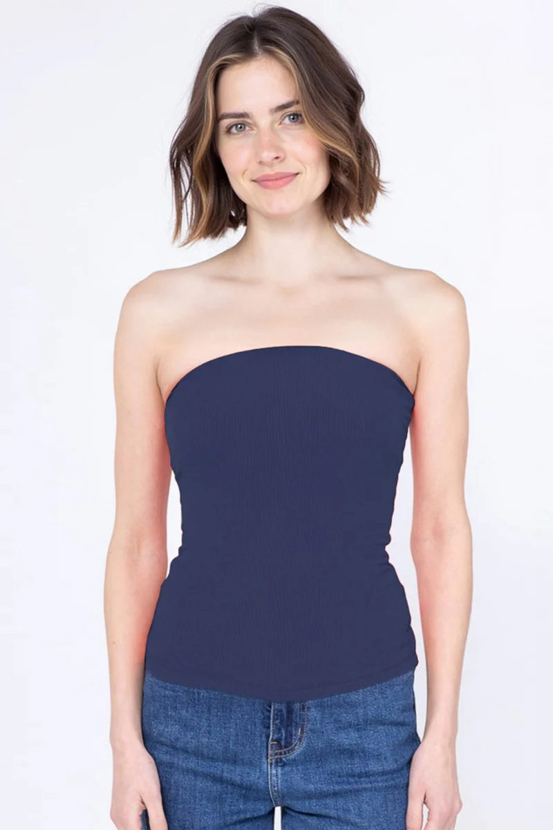 KatchMe Women's Vibrant Solid Color Sleeveless Stretch Slim Tube Top, Lady Slim-Fitting Top for Daily Holiday Wear, Minimalist Lady's Street Top - Image 7