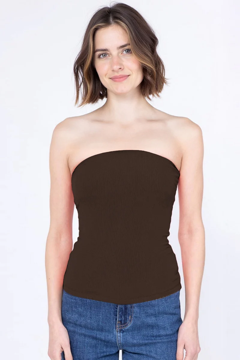 KatchMe Women's Vibrant Solid Color Sleeveless Stretch Slim Tube Top, Lady Slim-Fitting Top for Daily Holiday Wear, Minimalist Lady's Street Top - Image 8